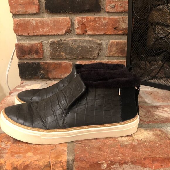 Toms Womens Paxton Black Ankle Boot Size 11 - Picture 5 of 15